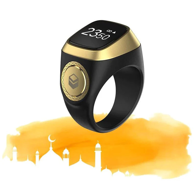 Smart Tasbih Zikr1 Lite Ring - Digital Tasbih Counter with Bluetooth and OLED Display - Saif Al Najmi Kw